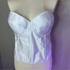 Empire Intimates longline ribbed corset bra 44D great condition